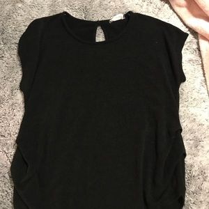 Black sweater tee